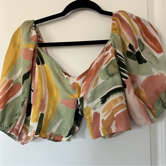 Pink Ripple Small Colorful Spring Summer Skirt Set Two Piece - Picture 5 of 11